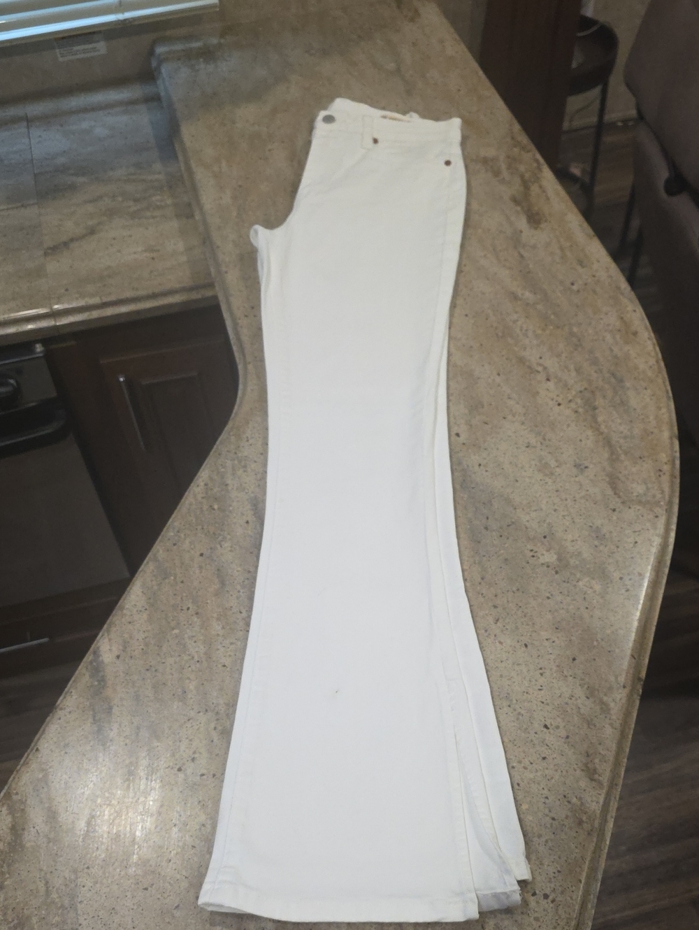Blank NYC The Hoyt high rise mini flare white pure Vodka Soda Jeans NWT